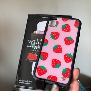 iPhone XR strawberry wildflower case